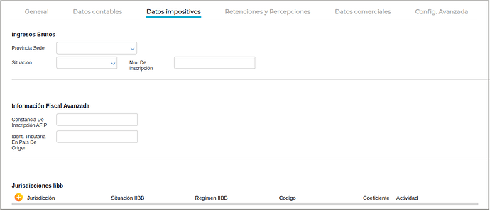 Datos Impositivo