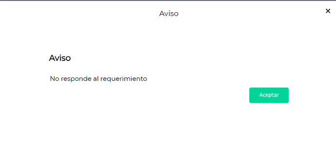 Aviso error