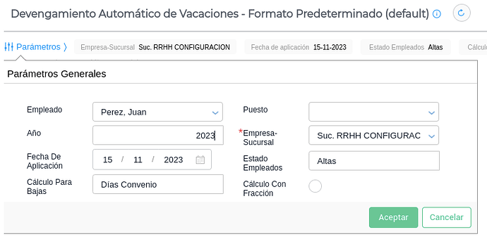 Parámetros