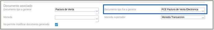 TipoDoc Configuracion fce