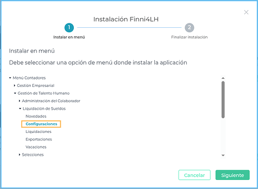 Configuraciones