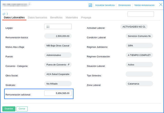 Remuneración adicional