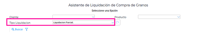 Tipo de liquidacion