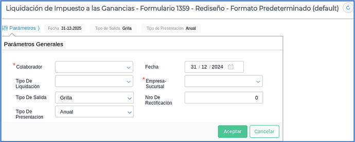 Parámetros