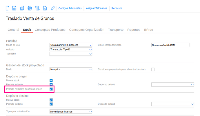 "Permite múltiples depósitos"