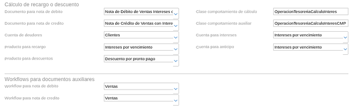 recibo de cobranza configuración