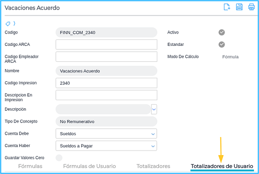 Totalizadores de Usuario
