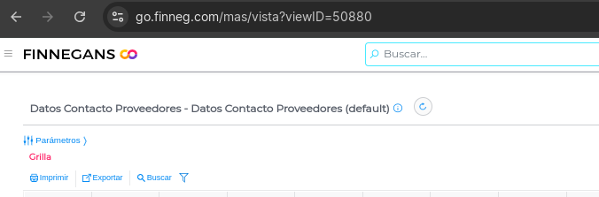 Datos Contacto Proveedores