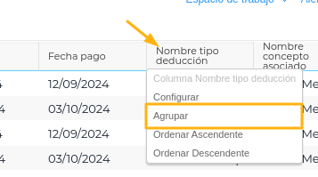 Tipo de deducción