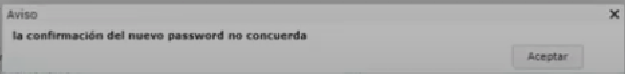 la confirmacion del nuevo pass